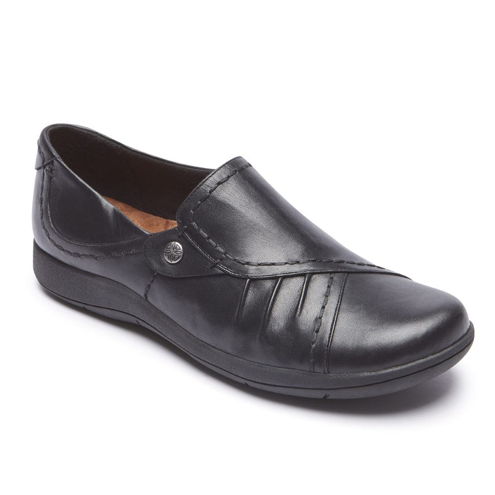 Rockport Womens Flats Black - Daisey Monk - UK 843-BKDUCA